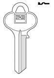 Hy-Ko Automotive Key Blank EZ# LO1 Single sided For Fits Lori