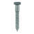 HILLMAN 3/8 in. x 2-1/2 in. L Hex Steel Hot Dipped Galvanized Lag Screw 50 pk