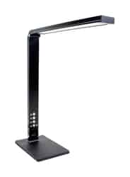 Newhouse 20 in. Black Desk Lamp Semi-Gloss
