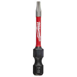 Milwaukee SHOCKWAVE Torx 2 in. L x T10 Impact Duty Screwdriver Bit 1/4 in. Quick-Change Hex S