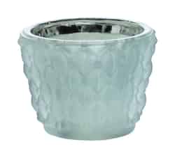 Inglow Gray Jar Candle 2.5 in. H x 3 in. Dia.