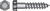 HILLMAN 1/4 in. x 2 in. L Hot Dipped Galvanized Hex Lag Screw 100 pk Steel