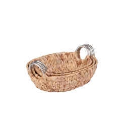 Honey Can Do Woven Basket Brown/Natural