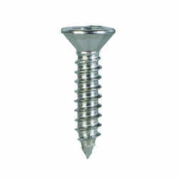 HILLMAN 8 x 3/4 in. L Phillips Flat Head Stainless Steel Sheet Metal Screws 100 per box