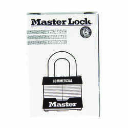 Master Lock 1-5/16 in. H x 1 in. W x 1-3/4 in. L Laminated Steel 4-Pin Cylinder Padlock 6 pk Key