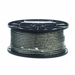 Campbell Chain Electro-Polish Stainless Steel 3/16 in. Dia. x 250 ft. L Cable