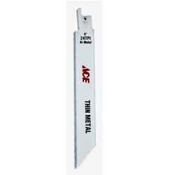 Ace 6 in. L Bi-Metal Reciprocating Saw Blade 24 TPI 5 pk
