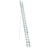 Werner 40 ft. H X 17.33 in. W Aluminum Extension Ladder Type 1 250 lb