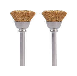 Dremel 1/2 in x 1-3/4 in. L x 1/8 in. Dia. Metal Brass Brush 2 pk