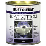 Rust-Oleum Marine Coatings Outdoor Black Epoxy Antifouling Paint 1 qt