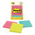 Post-It 3 in. W x 3 in. L Assorted Sticky Notes 3 pad