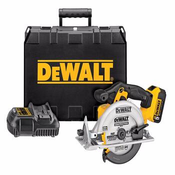 DeWalt 20V MAX 20 V 6-1/2 in. Cordless Brushed Circular Saw Kit (Battery & Charger)