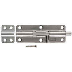 Ace Heavy Duty Barrel Bolt 6 in. Stainless Steel Latches Doors and Cages