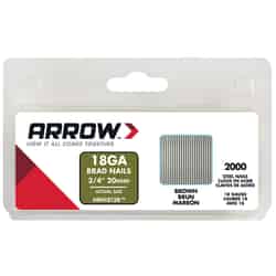 Arrow Fastener BN18 18 Ga. x 3/4 in. L Galvanized Steel Brad Nails 2000 pk 0.8 lb.