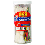 Gardner Bender 4-8 in. L Cable Tie 500 pk Assorted