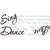 Roommates 19 in. W X 7 in. L Dance Sing Love Peel and Stick Wall Decal