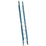 Werner 20 ft. H X 18.13 in. W Fiberglass Extension Ladder Type 1 250 lb