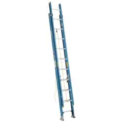 Werner 20 ft. H X 18.13 in. W Fiberglass Extension Ladder Type 1 250 lb