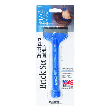 Dasco Pro 2-1/2 in. W Forged High Carbon Steel Brick Chisel Set Blue 1 pk