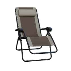 Living Accents Black Steel Relaxer Chair Adjustable Backrest