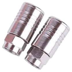 Monster Cable Twist-On RG6 Quad Coaxial Connector 2 pk
