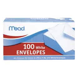 Mead 3.63 in. W x 6.75 in. L A6 Envelopes 100 White