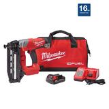 Milwaukee M18 FUEL 16 Ga. Cordless 90 deg Finish Nailer Kit 18 V