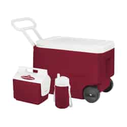 Igloo Wheelie Cool Cooler 38 qt. Red/White
