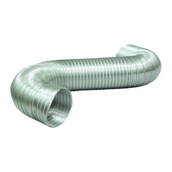 Deflect-O Jordan 19 in. L x 7 in. Dia. Aluminum Dryer and Vent Hose Black/Silver