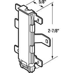 Prime-Line Gold Steel Door Guide 1 pk