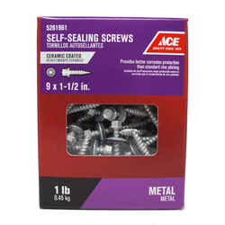 Ace 9 Sizes x 1-1/2 in. L Hex Ceramic Steel Hex Washer 1 lb. Self-Sealing Screws