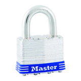 Master Lock 1 in. W x 1-5/16 in. H x 1-3/4 in. L Laminated Steel 4-Pin Cylinder Padlock 1 each