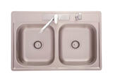 Kindred Stainless Steel Top Mount 33 in. W x 22 in. L Kitchen Sink