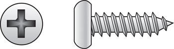 HILLMAN 8 x 7/8 in. L Phillips Zinc-Plated Steel Sheet Metal Screws 100 per box Pan Head