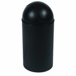 Umbra 10 gal. Black Grand Wastebasket