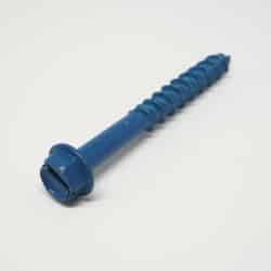 Ace 1/4 in. x 2-1/4 in. L Slotted Hex Washer Head Ceramic Steel Masonry Screws 15 pk