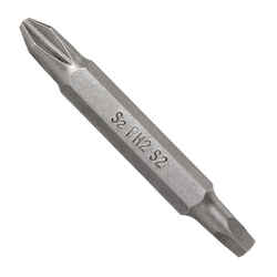 Ace Phillips/Square #2 in. x 2 in. L Double-Ended Screwdriver Bit 1/4 in. Hex Shank 1 pc. S2 To