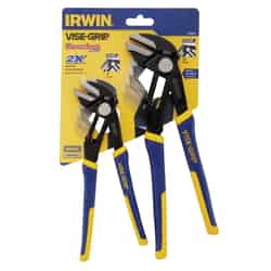Irwin Vise-Grip 8 & 10 Steel Locking Pliers Set Gray 2 pk