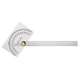 Empire 7-7/8 in. L x 2-3/32 in. W Protractor 6 in. Silver 1 pc.