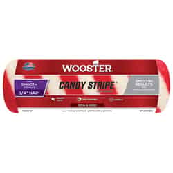 Wooster Candy Stripe Mohair Blend 9 in. W X 1/4 in. S Regular Paint Roller Cover 1 pk