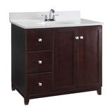 Design House Single Dark Vanity Cabinet 33 in. H x 36 in. W x 21 in. D