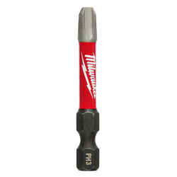 Milwaukee SHOCKWAVE #3 x 2 in. L Impact Duty Screwdriver Bit Hex Shank 1 pc. 1/4 in. Steel P