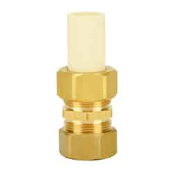 Homewerks Schedule 40 3/4 in. Compression x 7/8 in. Dia. Compression Brass Adapter Coupling