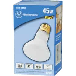 Westinghouse 45 watts R20 Incandescent Bulb White Floodlight 1 pk 380 lumens