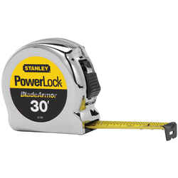 Stanley PowerLock 30 ft. L x 1 in. W Tape Measure 1 pk Yellow