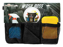 Bucket Boss Wash Boss 12 in. L x 12 in. W x 11-3/4 in. H Bucket Organizer 9 pocket Black