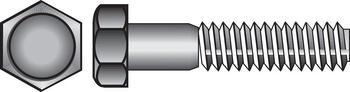 HILLMAN 3/8 in. Dia. x 4 in. L Zinc Plated Steel Hex Bolt 50 box