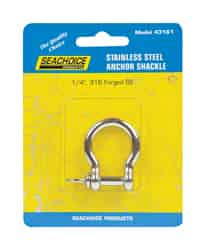 Seachoice Polished 1 in. L x 1/4 in. W Stainless Steel 1 pc. Shackle