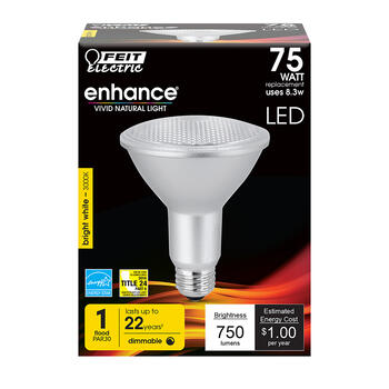 Feit Electric PAR30 E26 (Medium) LED Bulb Bright White 75 Watt Equivalence 1 pk