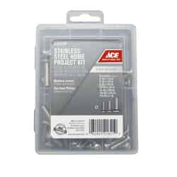 Ace No. 10 x Assorted in. L Phillips Pan Head Galvanized Stainless Steel Screw Kit 68 pk